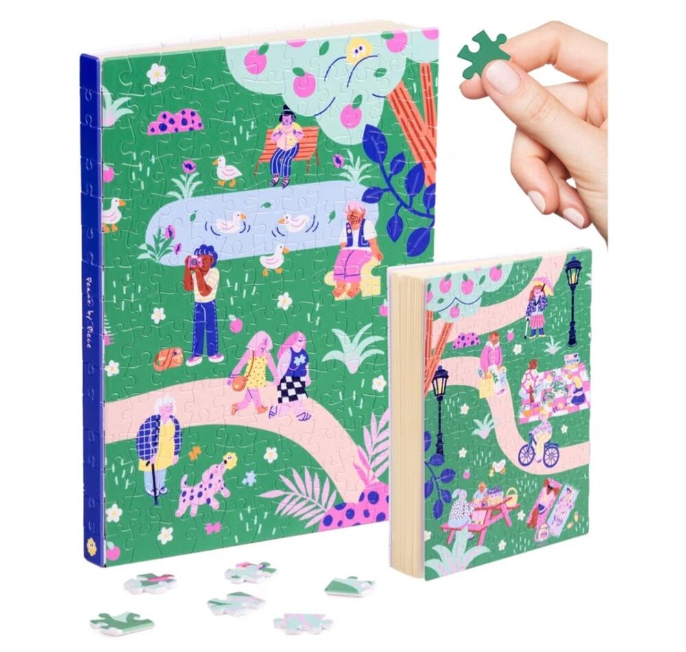 PieceRelax A5 3D Puzzle Journal 300 Piece Plastic Cover Notebook Peace by Piece